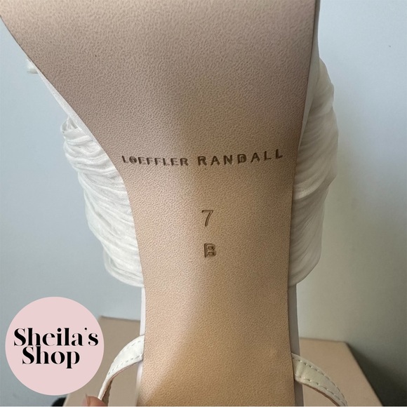 NIB Loeffler Randall Natalia Pearl Platform Bow Heel Sandals Size 37 - Picture 6 of 7